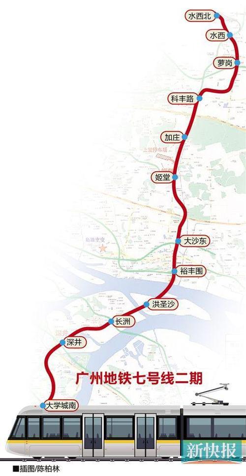 广州七号线完整线路图