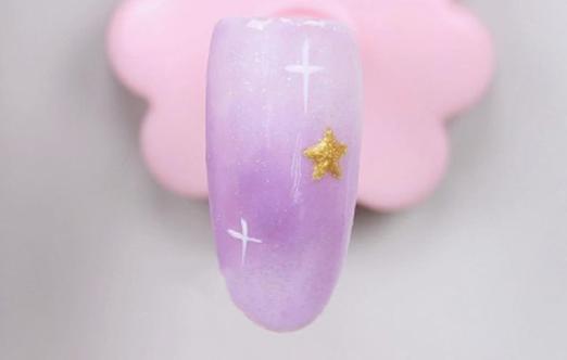 紫色显白指甲